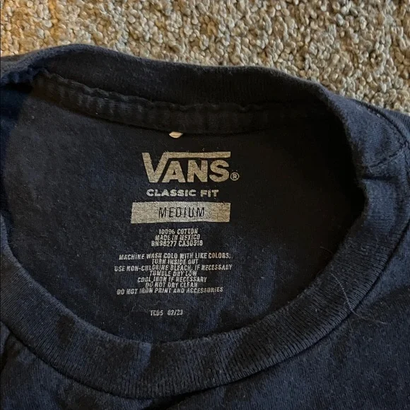 Vans Men's Dark Blue Graphic Tee - Picture 3 of 5